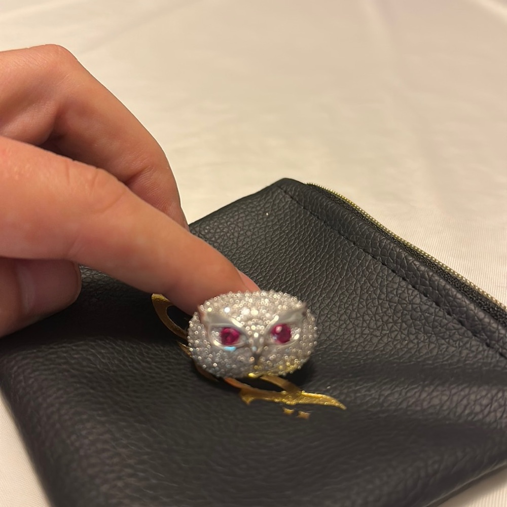 Size 7 Owl pinky ring